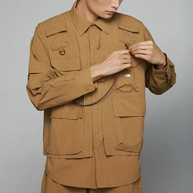 THE NORTH FACE Spring And Summer Natural Journey Collection UE Collection Shirt Men's Khaki-4