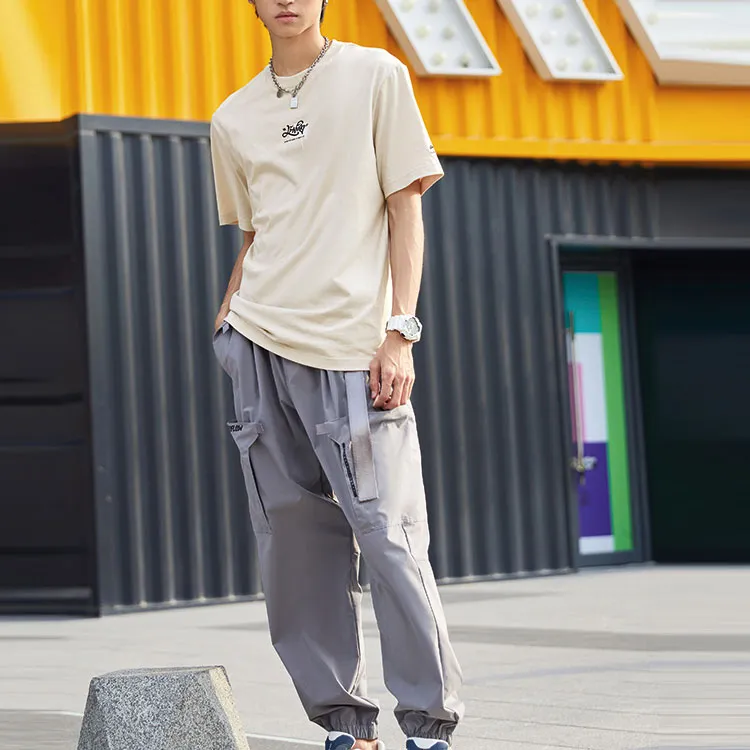 LiNing T Shirt Men's Silver Fish Gray-3