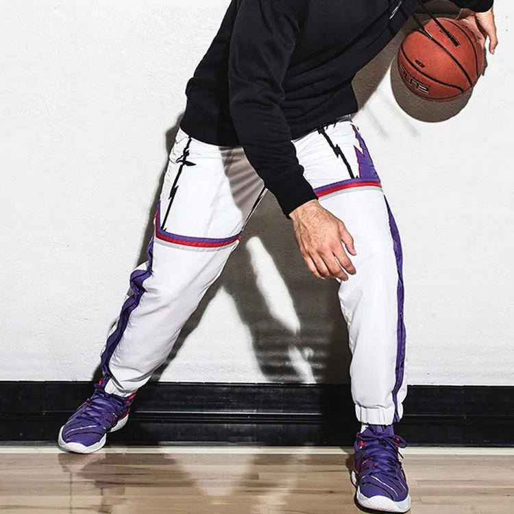 LiNing Knitted Sports Pants Men's Standard White-4