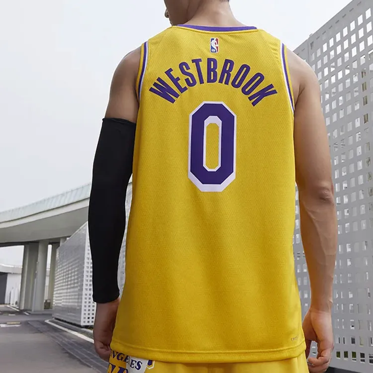 Nike Basketball Jerseys Men's Yellow-3