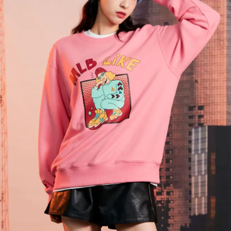 MLB FW22 American Sweatshirt Unisex Pink-3