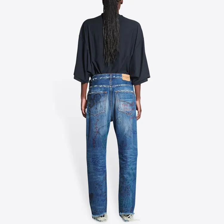 Balenciaga SS22 Denim Trousers Men's Blue-3