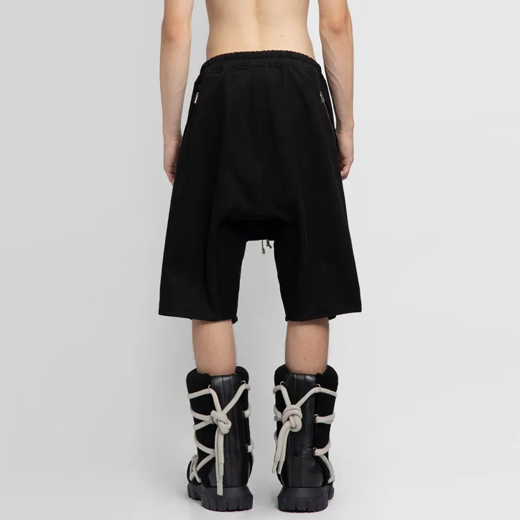 RICK OWENS Casual Shorts Men Black-4
