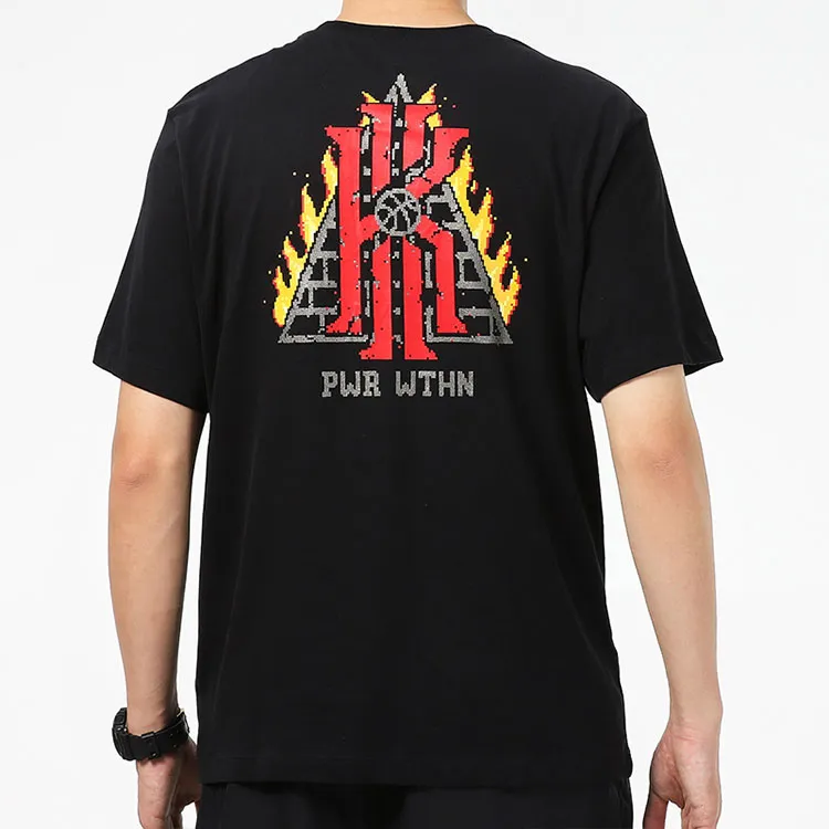 Nike T Shirts Men Black-3
