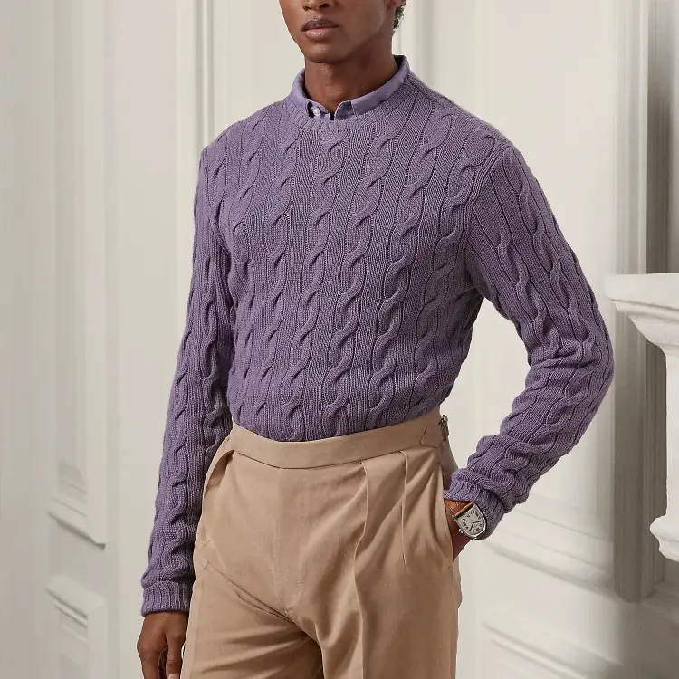 Ralph Lauren Label Cable knit Cashmere Jumper-3
