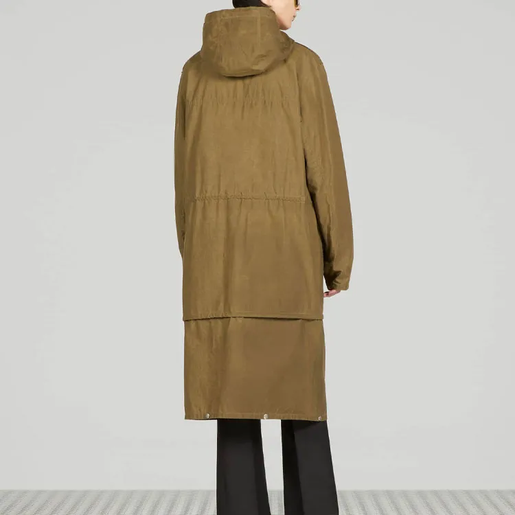 GUCCI Waxed Hooded Parka-3
