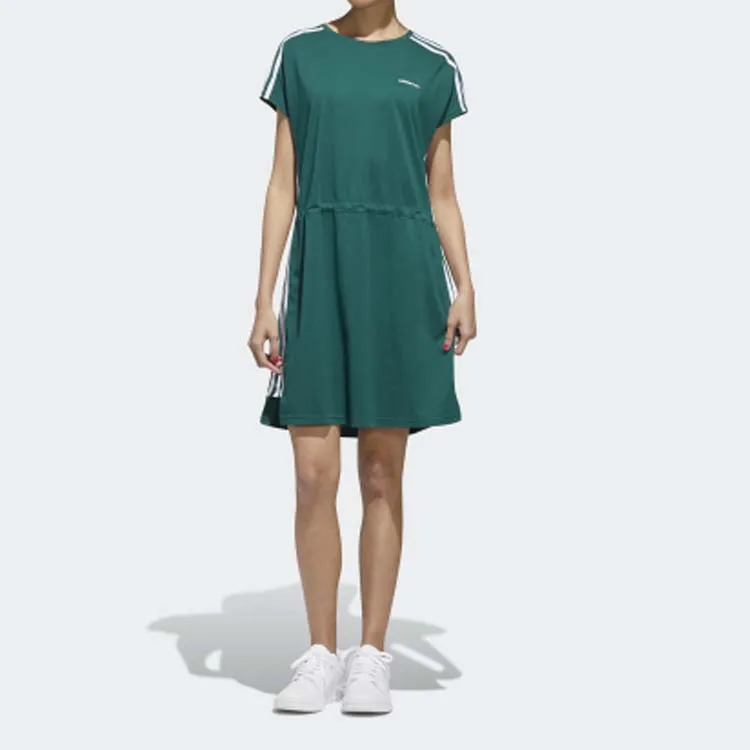 Adidas Neo Short-Sleeved Dresses Women's Forest Green-2