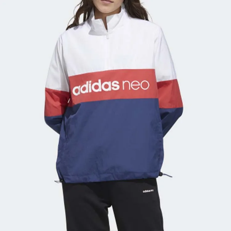 Adidas Neo Jackets Women's White/Technology Indigo/Honor Red-4