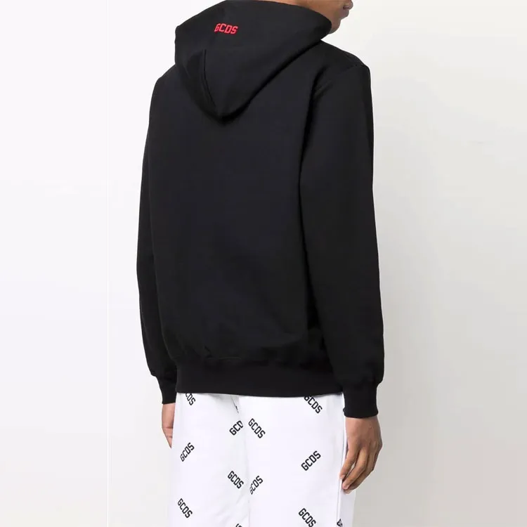 GCDS Logo Detailed Drawstring Hoodie-2