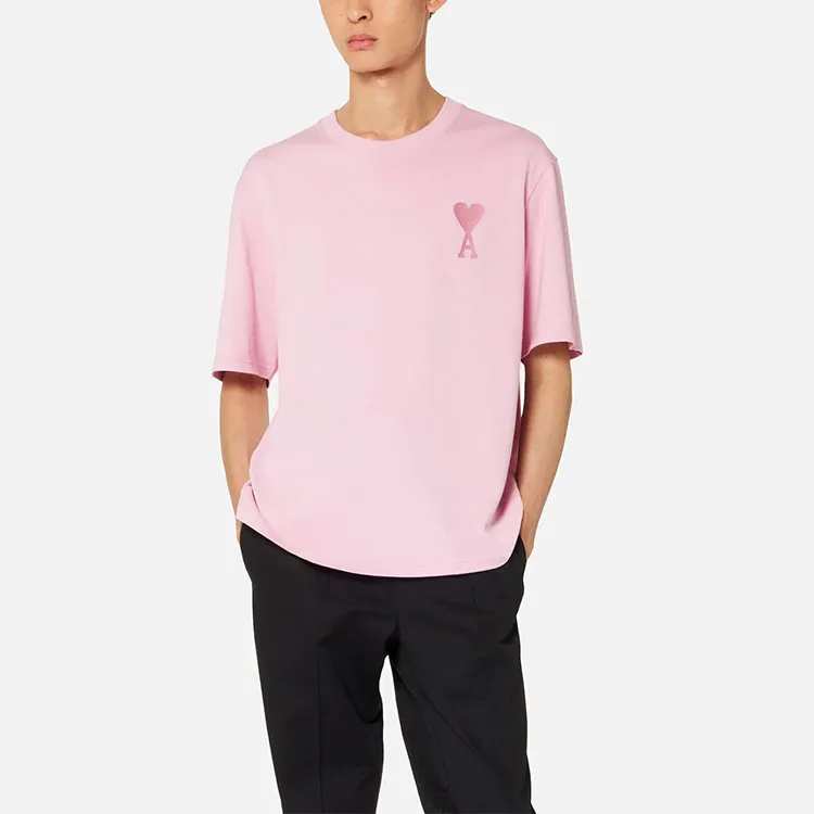 Ami Paris Ami De Coeur Tonal Boxy Fit T Shirt-2