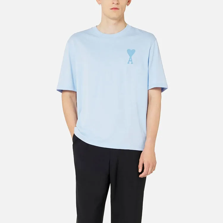 Ami Paris Ami De Coeur Tonal Boxy Fit T Shirt-1