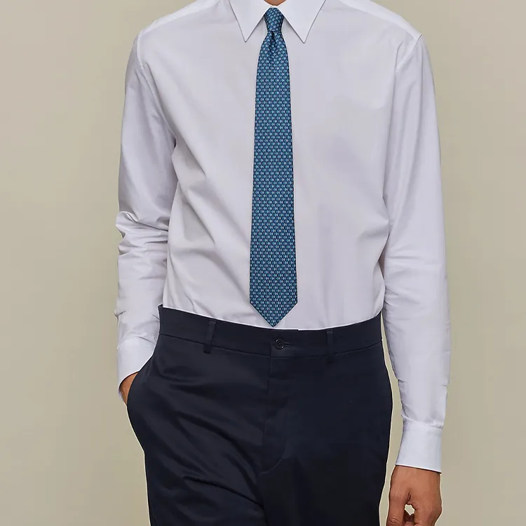 HERMES Ulysse Ties Men Blue-1