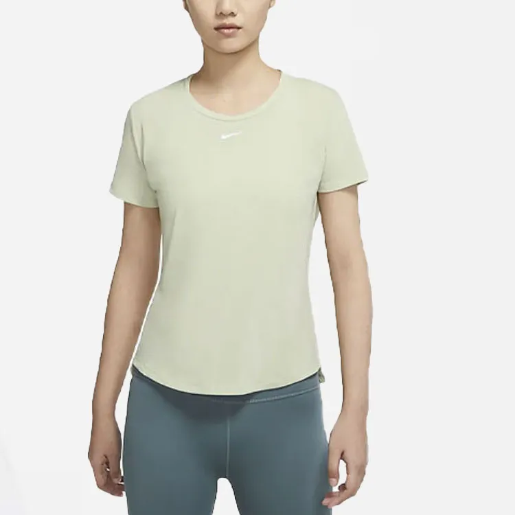 Nike T Shirts Women's Light Olive Green Gray-2