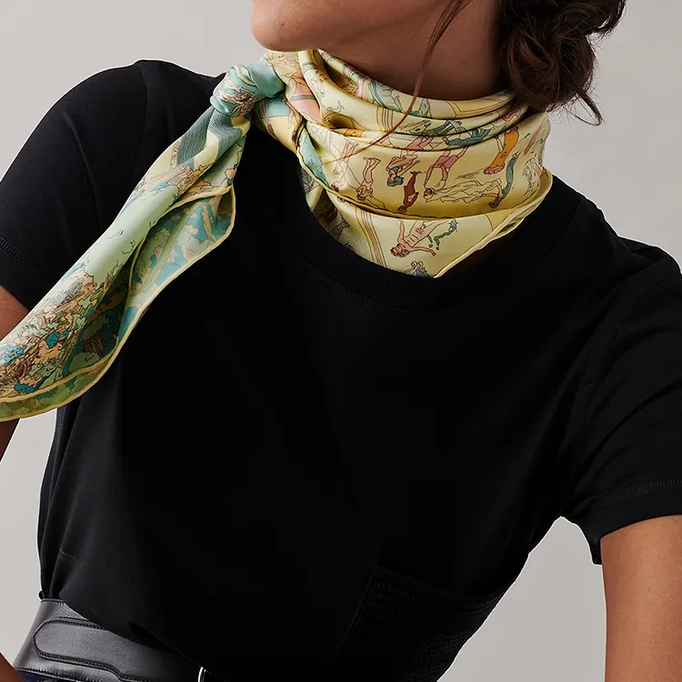 HERMES Silk Scarves Women's Multicolor-1