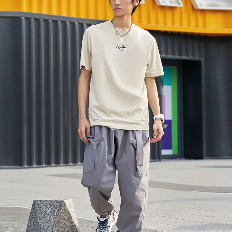 LiNing T Shirt Men's Silver Fish Gray-2