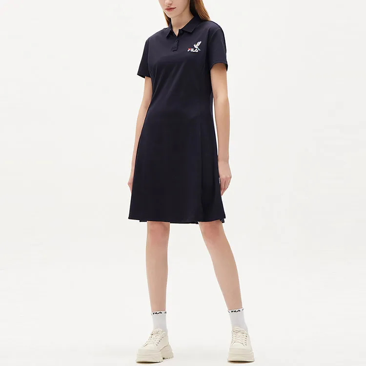 FILA Short Sleeved Dress Women's Legend Blue-2