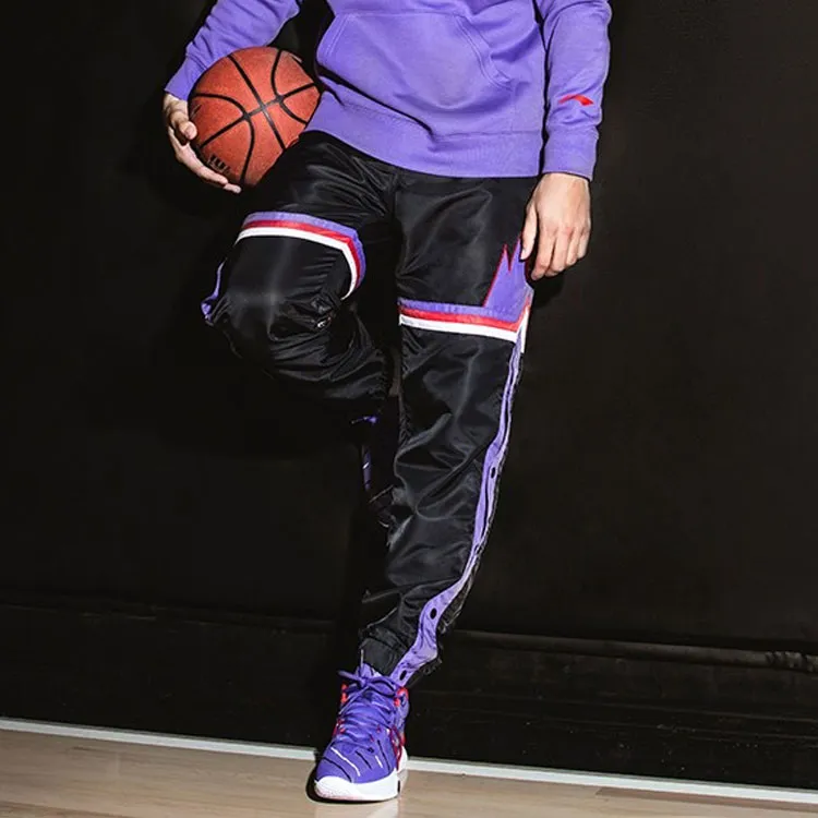 LiNing Professional Basketball Series Knitted Sports Pants Men's Black-4