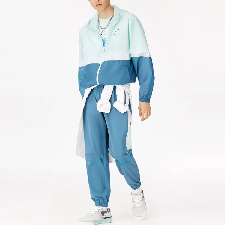 LiNing Sports Trend Series Sports Pants Men's Eggshell Blue-4