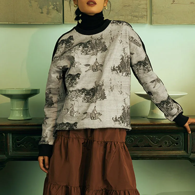 LiNing x GUGONG·BAOYUNLOU Sweatshirt Unisex Black-2