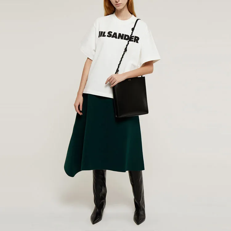 JIL SANDER Logo Printed Crewneck T-Shirt-2