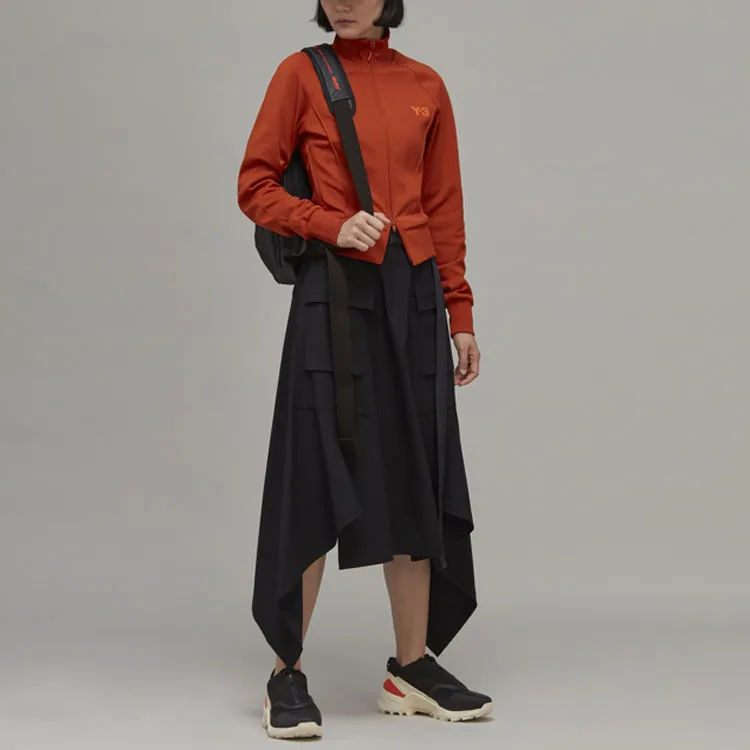 Y 3 Casual Long Skirts Women's Black-1