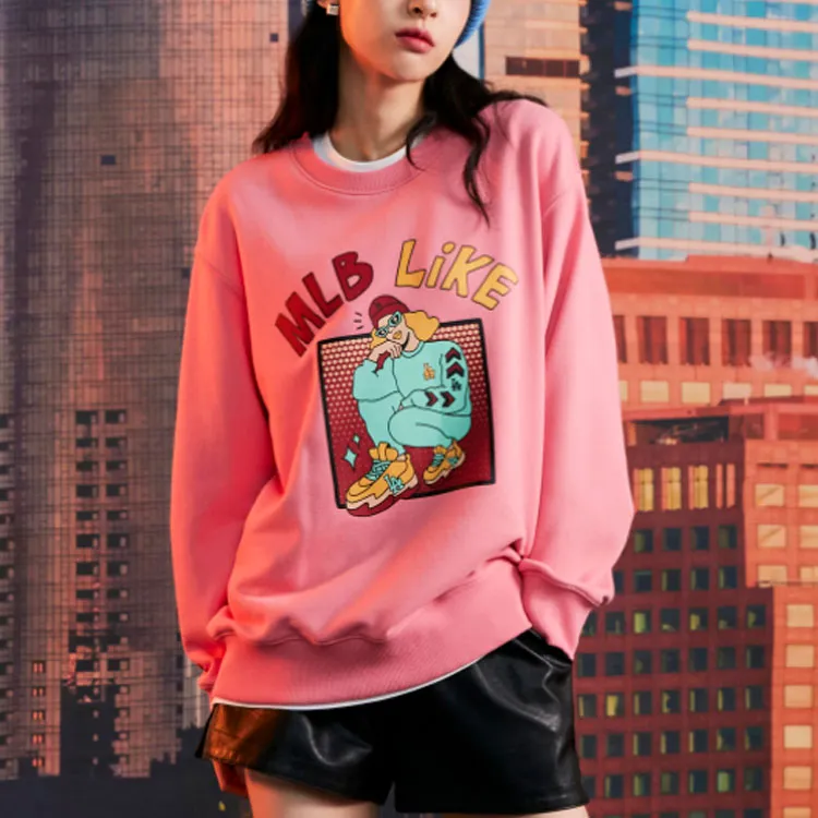 MLB FW22 American Sweatshirt Unisex Pink-2