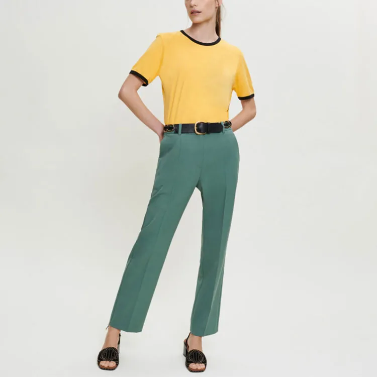 Maje Suit Trousers Women's Green-1