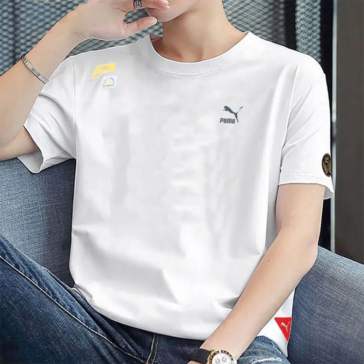 PUMA Drop Shoulder Sleeve T Shirt Men's White-2