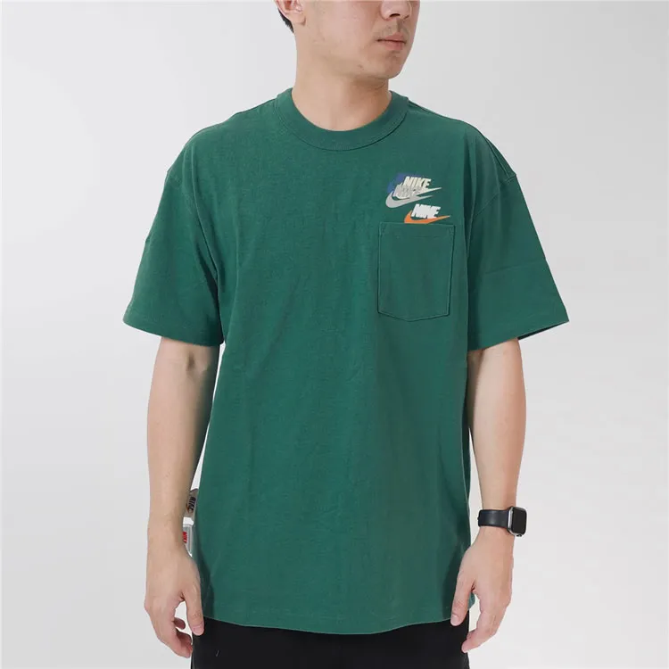 Nike Set in Sleeve T Shirt Men's Green-2
