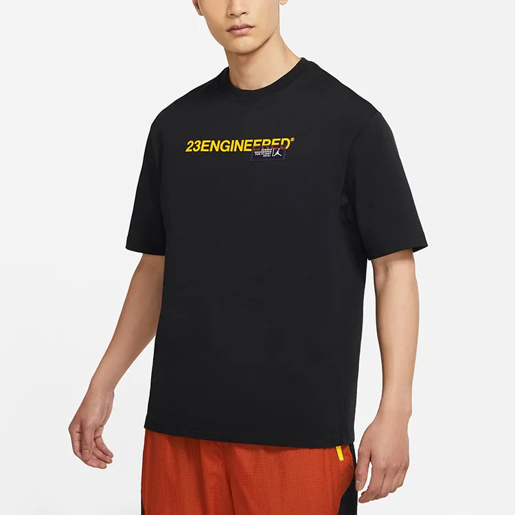 Jordan Drop Shoulder Sleeve T-Shirt Men's Black-4