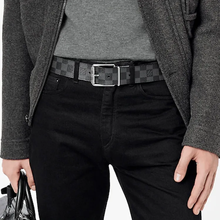 LOUIS VUITTON Belt Reversible Damier Graphite 40 Mm-2