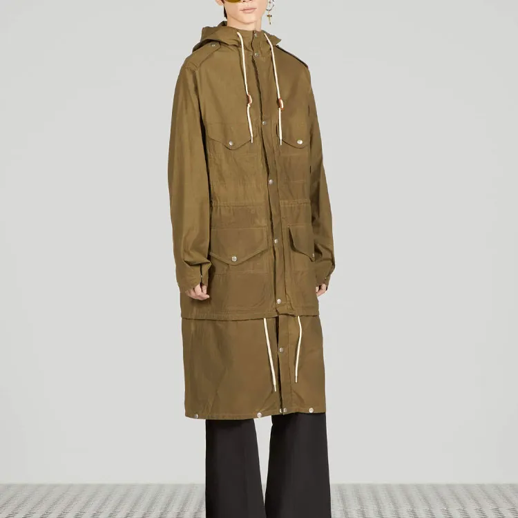 GUCCI Waxed Hooded Parka-2