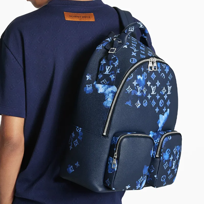 LOUIS VUITTON Backpack Multipocket Ink Watercolor-4