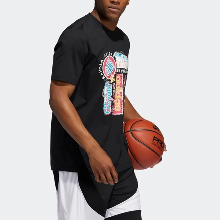 Adidas T Shirts Men Black-5