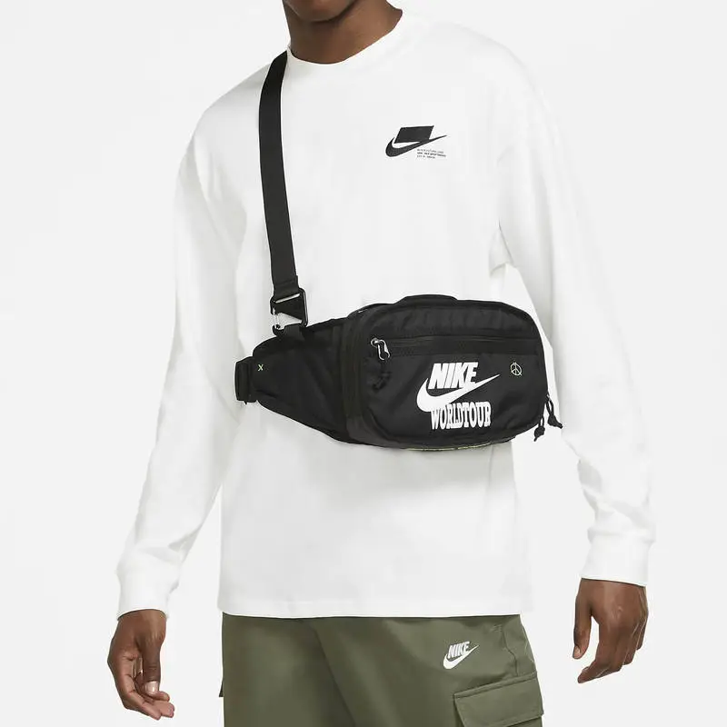 Nike Fabric Handbags Shoulder Bag Crossbody Bag Regular Men's Black-6