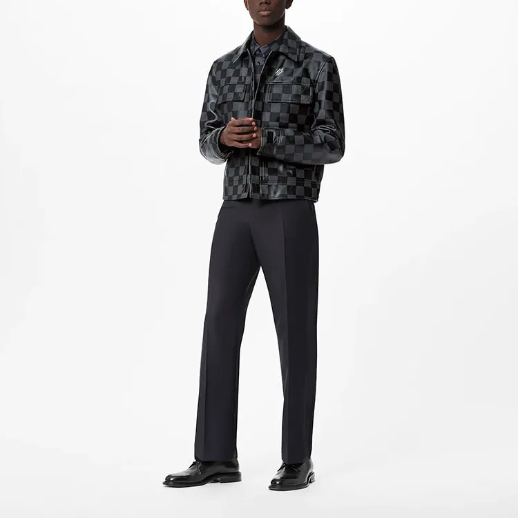 LOUIS VUITTON Damier Leather Jacket-1