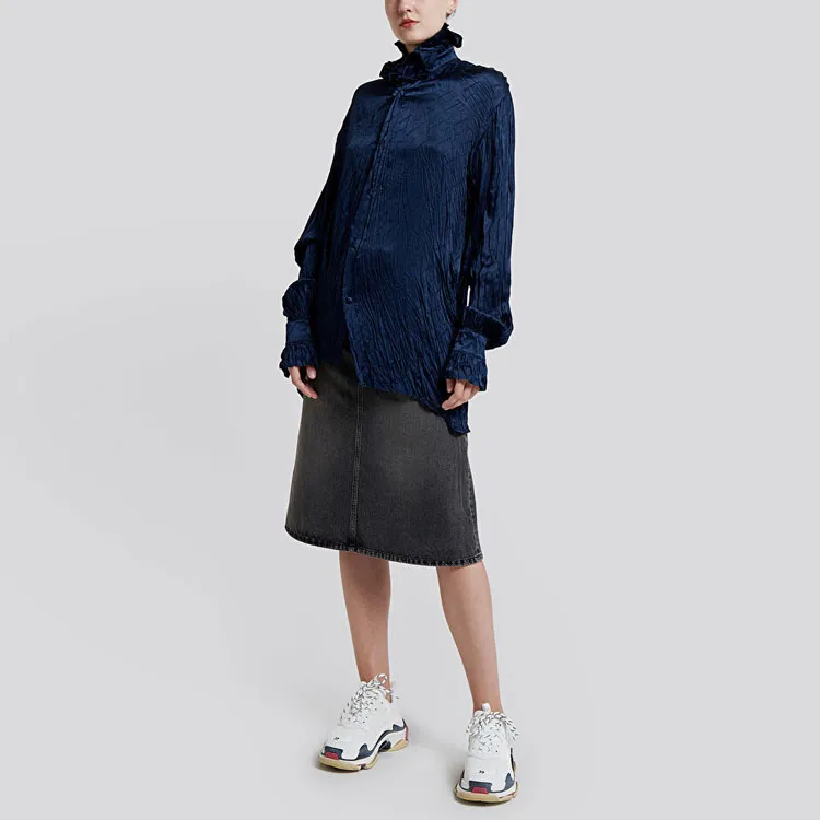 Balenciaga Shirts Women's Blue-4