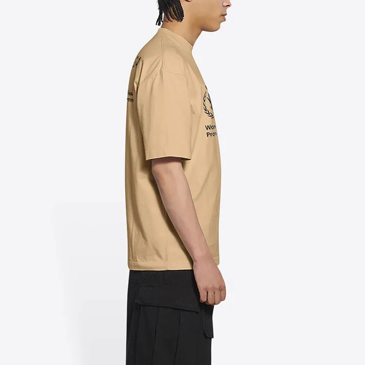 Balenciaga T Shirts Men Khaki-5