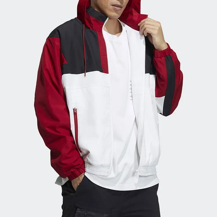 Adidas Jacket Men's White Red Multicolor-3