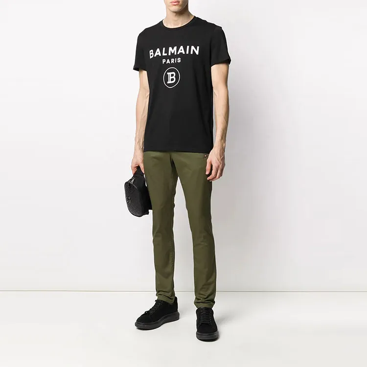 BALMAIN Casual Pants Men Green-1