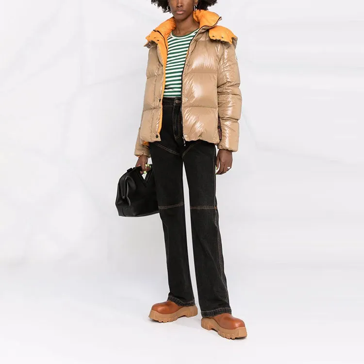 Moncler Parana Series FW21 Down Jacket Winter Women's Milk Tea Beige-3