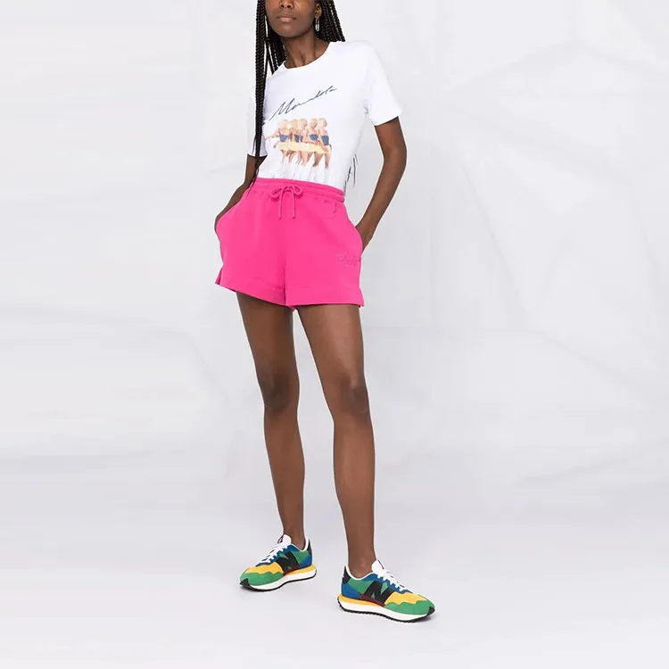 GANNI Software Shorts 'Shocking Pink'-2
