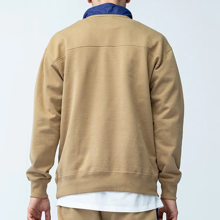 Champion Stand Collar Regular Sweatshirt Japan Version Unisex Beige Yellow-4