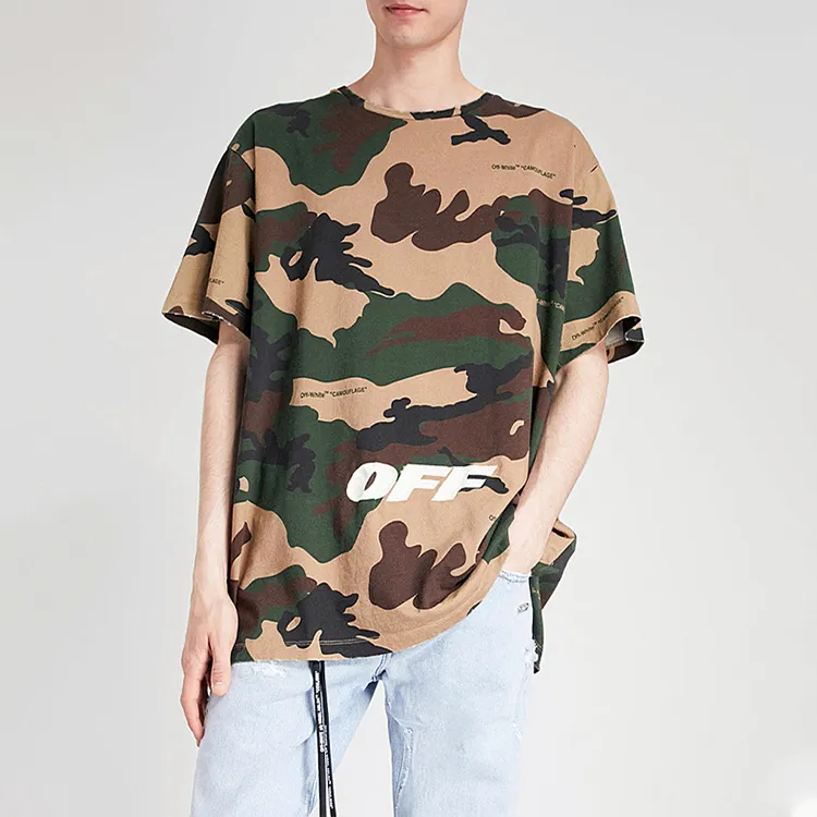 OFF WHITE T Shirts Unisex Camouflage-2