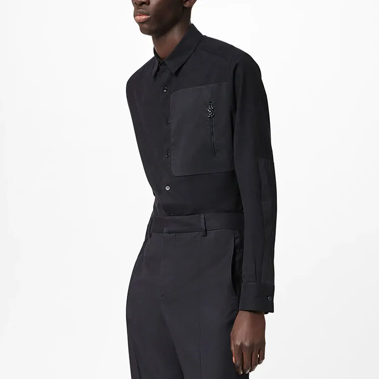 LOUIS VUITTON Shirt Men's Black-3