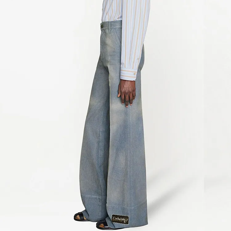 GUCCI Jeans Men Blue-4