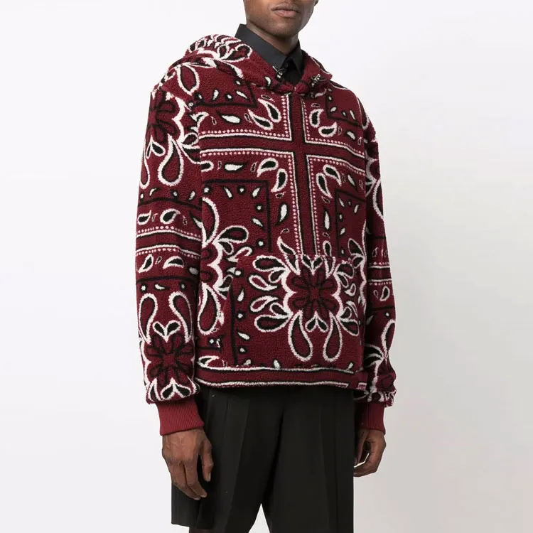 AMIRI Printed Bandana Polar Fleece Hoodie-2