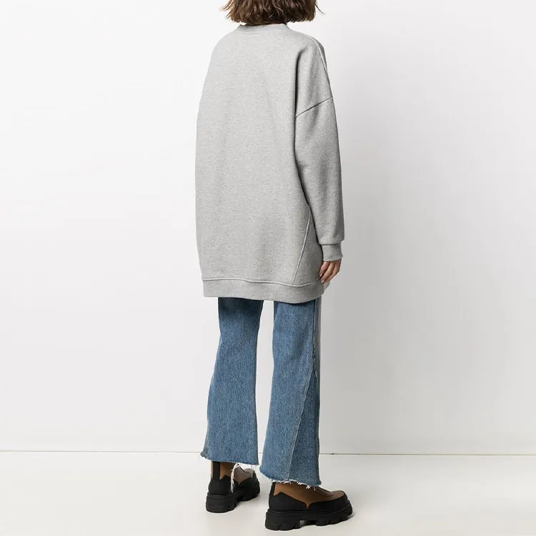 GANNI Software Isoli Drop Shoulder Sweatshirt 'Paloma Melange'-2