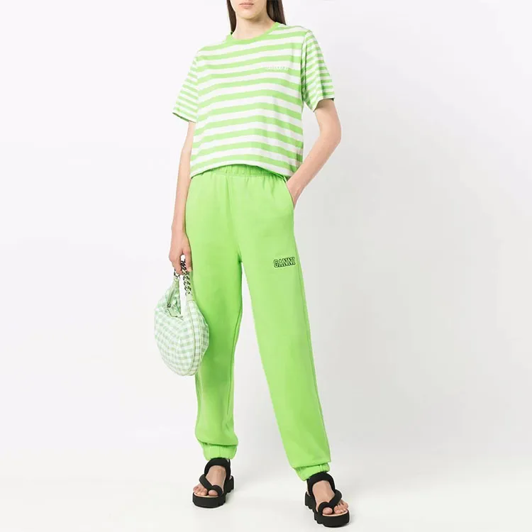 GANNI Casual Pants Women's Green-1