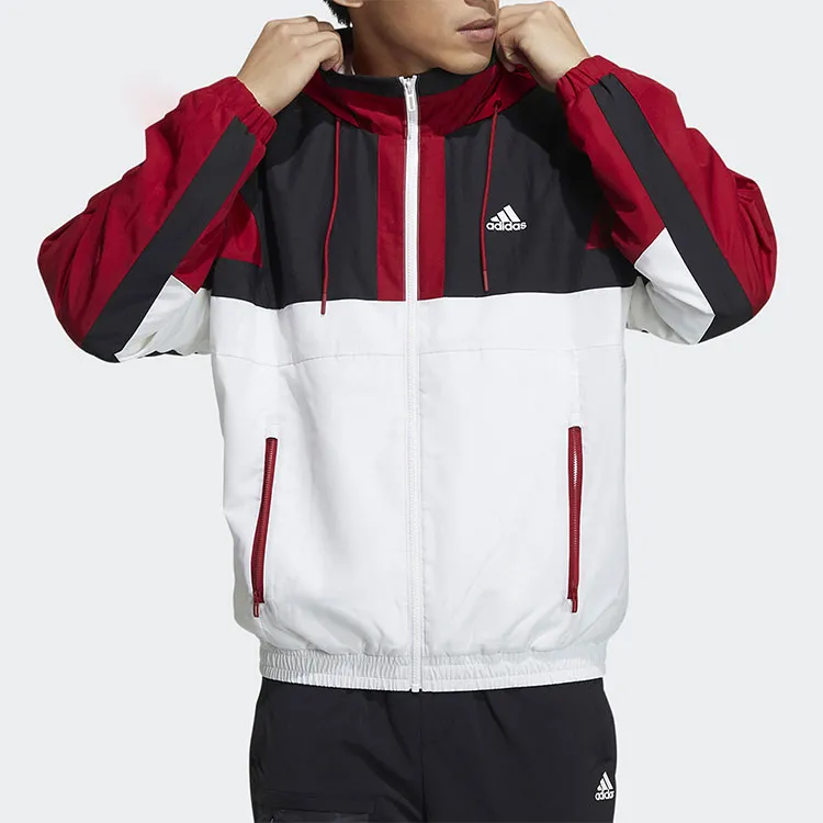 Adidas Jacket Men's White Red Multicolor-2